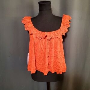 Fashion on Earth Orange Top Size Small